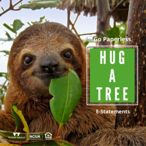 Hug a Tree - go paperless