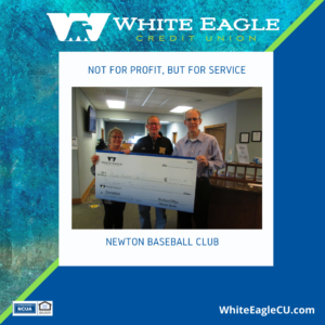 Newton Baseball Club receives 2021 WECU Donation
